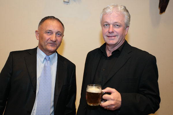 Vladimír Komínek - ředitel SD Partners Ardanas a pan Šuráň - ředitel malých pivovarů
